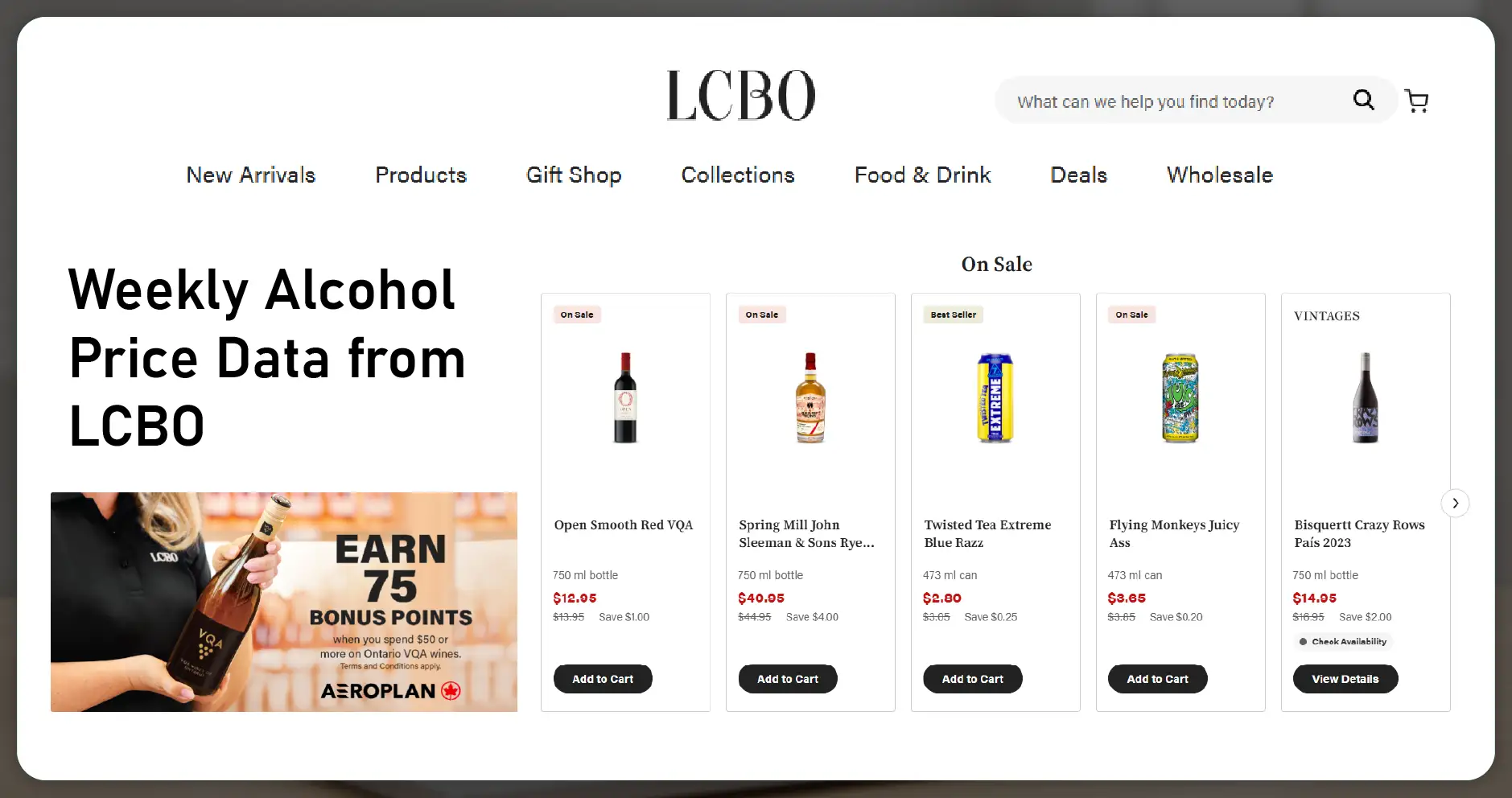 Why Weekly Alcohol Price Data from LCBO Matters?
